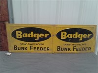 Badger Bunk Feeder tin sign