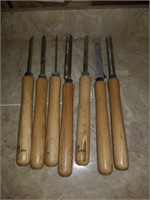 Wood lathe hand tools