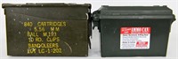 Lot of 2 Ammo Cans- One is US MILITARY Surplus &