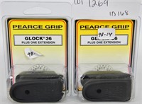 2 Pearce Plus one grip extensions Glock 36 PG36
