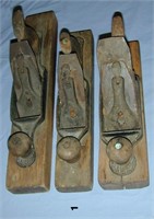 Three Stanley transitional bench planes