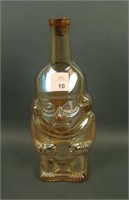 Marigold Inca Carnival Glass Bottle