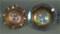Two Piece Lot of Imperial Carnival Glass