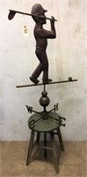 Copper Golfer Weathervane