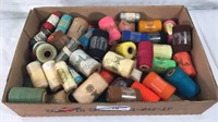 Box lot of vintage thread