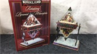 Kirkland Christmas Rotating pyramid water globe