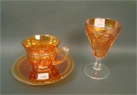 Two Piece Imperial Carnival Glass Lot