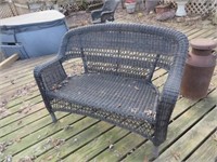 Wicker Settee