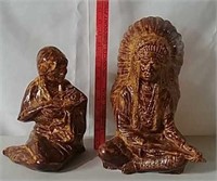 Two Indian statuettes