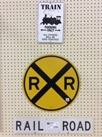 Group of 3 Contemp. RR Signs Including