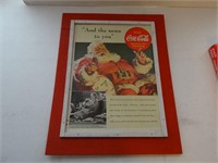 Framed 1939 Coca Cola Ad - Original
