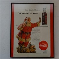 Framed 1954 Coca Cola Ad - Original