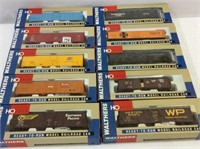 Lot of 10 Walthers HO Scale Freight Cars-NIB