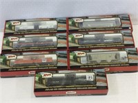 Lot of 7 Atlas HO Scale Train Cars-NIB Including