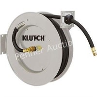 Klutch 1/2in. X 50ft Auto Rewind Air Hose Reel