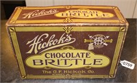 Hickok's Chocolate Brittle Box/Sidney Ohio