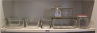 Refrigerator Containers & misc. Glass bake ware.