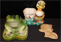 Frog, Duck Planter & Wall Hanging.