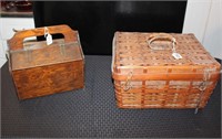 Vintage Sewing Box & Basket