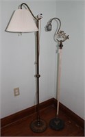 Two Vintage Floor Lamps.