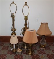 Misc. Brass Lamps.