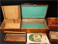 Misc. Wooden Boxes.