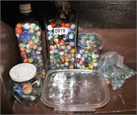 Large lot of Marbles, including Shooters.