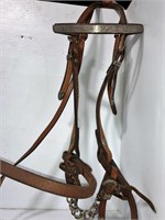 Western show bridle and reins