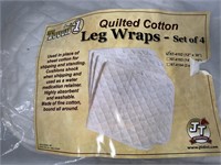 Quilted cotton leg wraps