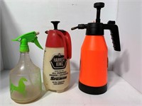 3 spray bottles