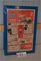 Framed Ford  original 1984 brochure