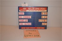 Ford Service sign,