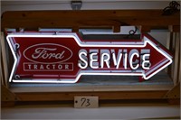 Red Ford neon service sign,