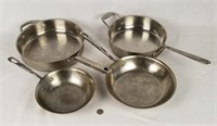 3 Emeril & 1 Wolfgang Puck Stainless Steel Pans