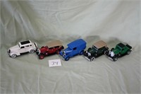 5 Die Cast Model Cars (about 5" long)