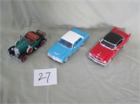 Three 1/32 Die Cast Replica Cars