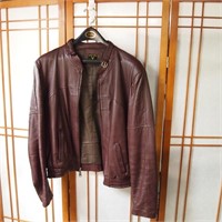 Mens Leather Jacket/44