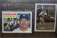 Mickey Mantle & Babe Ruth Baseball Cards Lot