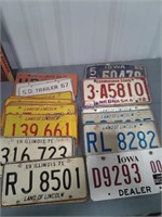 Assorted license plates