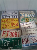 Assorted license plates