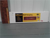 Hawkeyes cast aluminum wall hanging w/ box