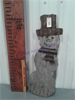 Snowman metal cutout