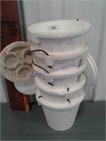 Styrofoam live bait buckets
