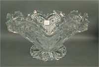 Imperial Crystal Zippered Heart Lg. Console Bowl