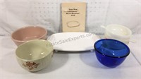 Vintage micro-browner and assortment of bowls