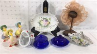 Cobalt Blue Mini Covered dishes and more decor
