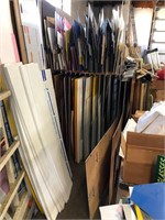 Various size sign cutoffs and Rack