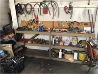 Metal Shelving/ Work Bench