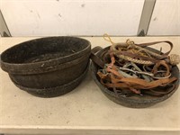 Miscellaneous Horse Tack and Rubber Feed Tubs
