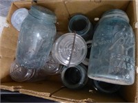 1 box vintage canning jars
